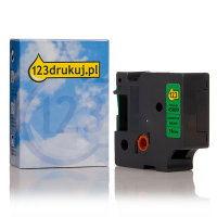 Dymo S0720890 / 45809 taśma nadruk czarny na zielonym 19 mm, wersja 123drukuj