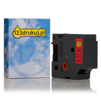Dymo S0720970 / 53717  taśma nadruk czarny na czerwonym 24 mm, wersja 123drukuj