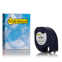 Dymo S0721610 / 91201 (S0721560 / 59422) taśma plastikowa biała 12 mm,  wersja 123drukuj 088303