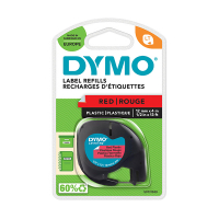 Dymo S0721630 / 91203 taśma plastikowa czerwona 12 mm, oryginalna S0721630 088306