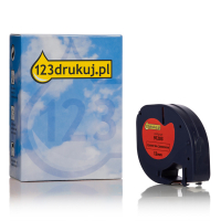 Dymo S0721630 / 91203 taśma plastikowa czerwona 12 mm, wersja 123drukuj S0721630C 088307