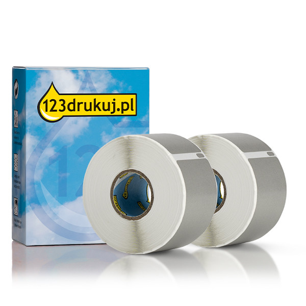 Dymo S0722400 / 99012 szerokie, srebrne etykiety adresowe, 2 rolki, wersja 123drukuj 089368 - 1