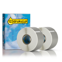Dymo S0722400 / 99012 szerokie, srebrne etykiety adresowe, 2 rolki, wersja 123drukuj 089368