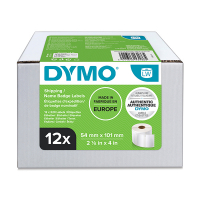 Dymo S0722420 / 13186 etykiety wysyłkowe i imienne opakowanie wartościowe 12 sztuk 99014, oryginalne S0722420 088548