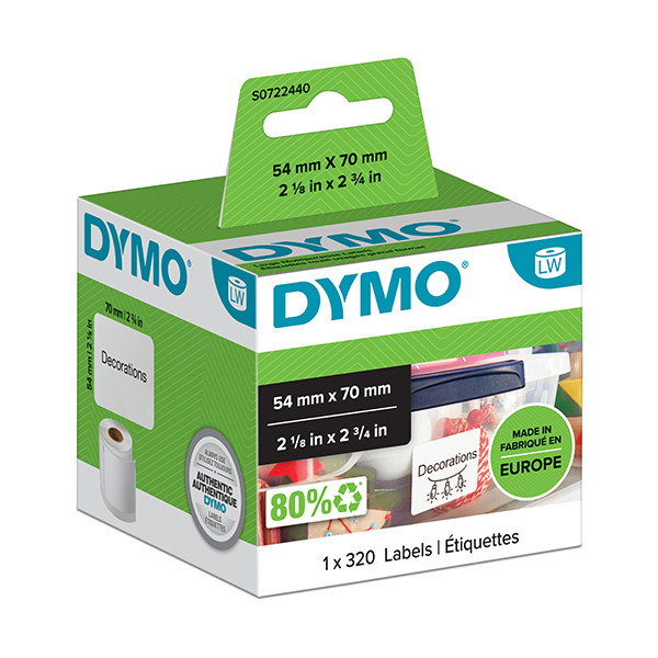 Dymo S0722440 / 99015 duże etykiety uniwersalne, oryginalne S0722440 088510 - 1