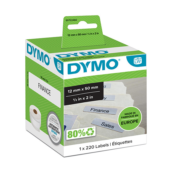 Dymo S0722460 / 99017 etykiety na teczki, oryginalne S0722460 088512 - 1