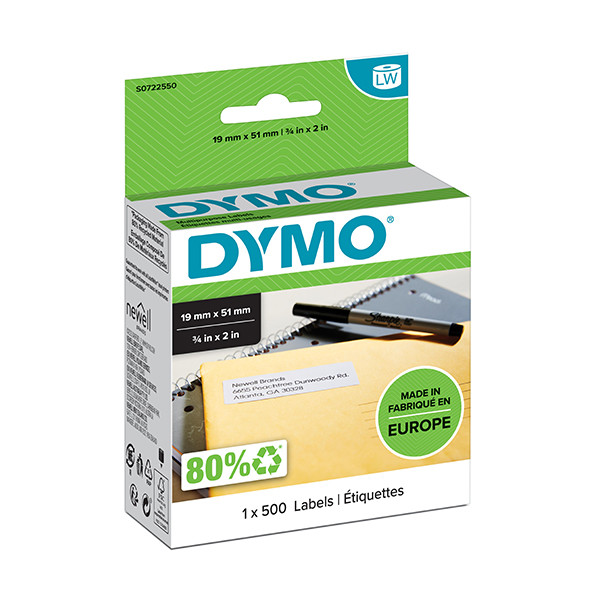 Dymo S0722550 / 11355 usuwalne etykiety uniwersalne, oryginalne S0722550 088522 - 1