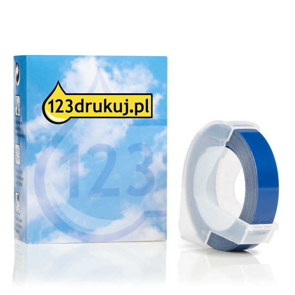 Dymo S0898140 / 520106 taśma reliefowa 3D, nadruk biały na niebieskim tle, wersja 123drukuj 088443 - 1