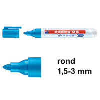 Marker do szkła Edding 95 jasnoniebieski (okrągły 1,5 - 3 mm) 240589