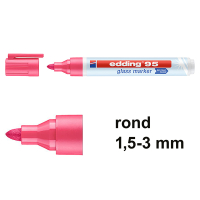 Marker do szkła Edding 95 różowy (okrągły 1,5 - 3 mm) 240588