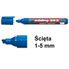 Marker do tablic suchościeralnych Edding 363 niebieski (ścięty 1 - 5 mm) 200650 - 1