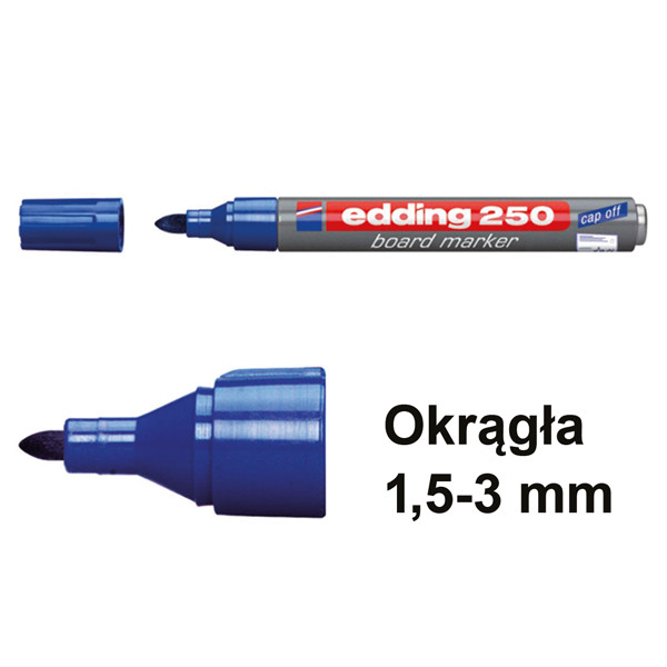 Edding Marker do tablicy Edding 250 niebieski (okrągły 1,5 - 3 mm) 4-250003 200536 - 1