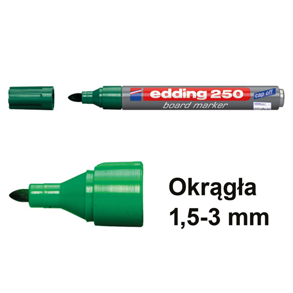 Edding Marker do tablicy Edding 250 zielony (okrągły 1,5 - 3 mm) 4-250004 200538 - 1