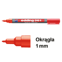 Edding Marker do tablicy Edding 361 czerwony (okrągły 1 mm) 4-361002 200656