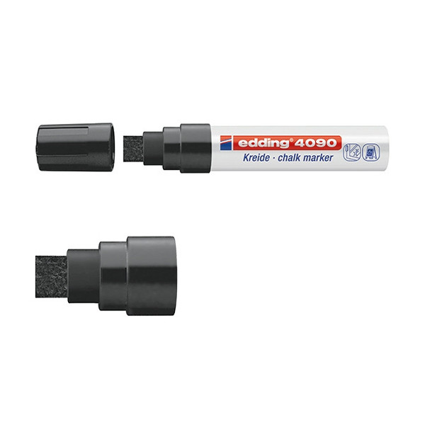 Marker kredowy Edding 4090 czarny (ścięta 4–15 mm) 200887 Marker kredowy Edding 4090 czarny (ścięta 4–15 mm) 200887 - 1