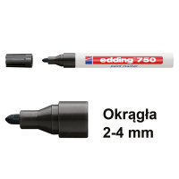 Edding Marker olejowy błyszczący Edding 750  czarny (okrągły 2 - 4 mm) 4-750001 200568