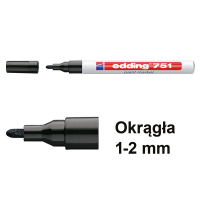 Edding Marker olejowy błyszczący Edding 751 czarny (okrągły 1 - 2 mm) 4-751001 200596