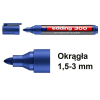 Marker permanentny Edding 300 niebieski (okrągły 1,5 - 3 mm)