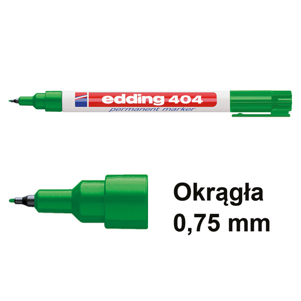 Edding Marker permanentny Edding 404 zielony (okrągły 0,75 mm) 4-404004 200830 - 1