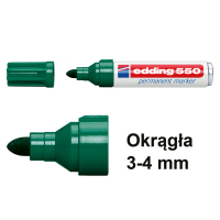 Edding Marker permanentny Edding 550 zielony (okrągły 3-4 mm) 4-550004 200834