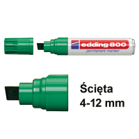 Edding Marker permanentny Edding 800 zielony (ścięty 4–12 mm) 4-800004 200514