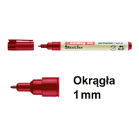 Marker permanentny Edding EcoLine 25 czerwony (okrągły 1 mm) 240339