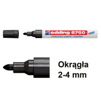 Edding Marker przemysłowy Edding 8750 czarny (okrągły 2 - 4 mm) 4-8750001 200770