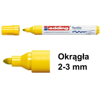 Marker tekstylny Edding 4500 żółty (okrągły 2-3 mm) 200726