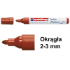 Marker tekstylny Edding 4500 brązowy (okrągły 2-3 mm) 200730 - 1