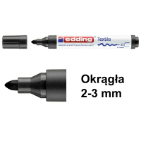 Marker tekstylny Edding 4500 czarny (okrągły 2-3 mm) 200718