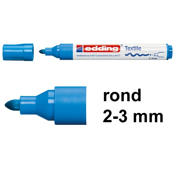 Marker tekstylny Edding 4500 jasnoniebieski (okrągły 2-3 mm) 200736 - 1