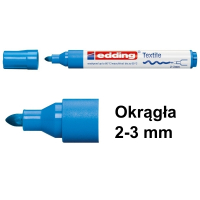 Marker tekstylny Edding 4500 jasnoniebieski (okrągły 2-3 mm) 200736