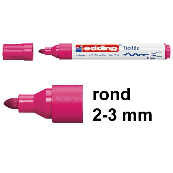 Marker tekstylny Edding 4500 karminowy (okrągły 2-3 mm) 200883 - 1