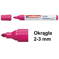 Marker tekstylny Edding 4500 karminowy (okrągły 2-3 mm) 200883