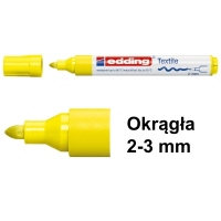 Marker tekstylny Edding 4500 neonowy żółty (okrągły 2-3 mm) 200746