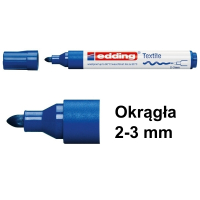 Marker tekstylny Edding 4500 niebieski (okrągły 2-3 mm) 200722