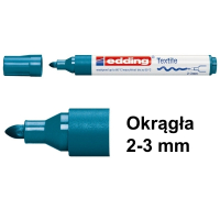 Marker tekstylny Edding 4500 orientalny niebieski (okrągły 2-3 mm) 200744