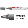 Marker tekstylny Edding 4500 szary (okrągły 2-3 mm)