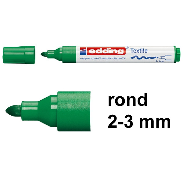 Marker tekstylny Edding 4500 zielony (okrągły 2-3 mm) 200724 - 1