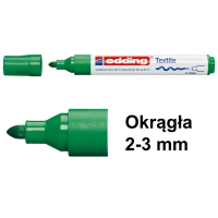 Marker tekstylny Edding 4500 zielony (okrągły 2-3 mm) 200724