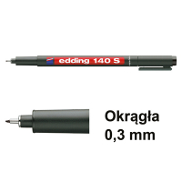 Edding Oferta: 10 x Marker Edding 140S czarny (okrągły 0,3 mm)  239487