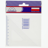 Ekierka 45st 8cm transparentna 246551