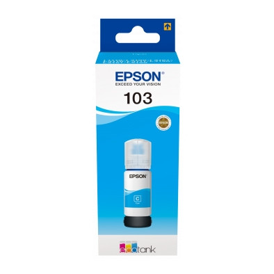 Epson 103 tusz niebieski, oryginalny C13T00S24A 052100 - 1