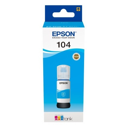 Epson 104 tusz niebieski, oryginalny C13T00P240 052084 - 1