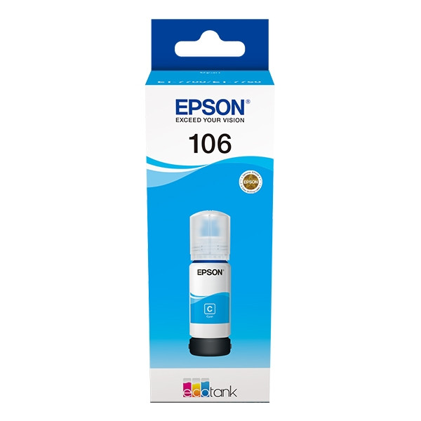 Epson 106 (C13T00R240) tusz niebieski, oryginalny C13T00R240 027164 - 1