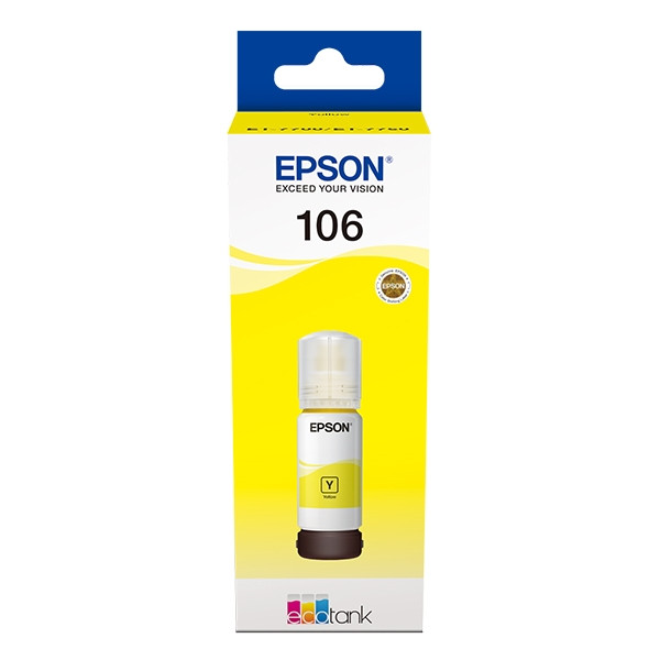 Epson 106 (C13T00R440) tusz żółty, oryginalny C13T00R440 027168 - 1
