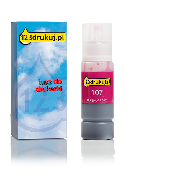 Epson 107 tusz czerwony, wersja 123drukuj C13T09B340C 083681 - 1