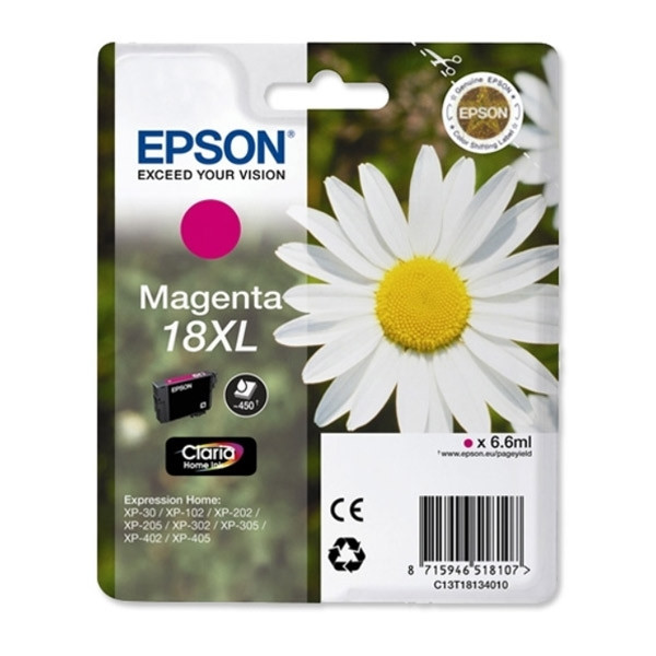 Epson 18XL (T1813) tusz czerwony, zwiększona pojemnośc, oryginalny C13T18134010 C13T18134012 026482 - 1