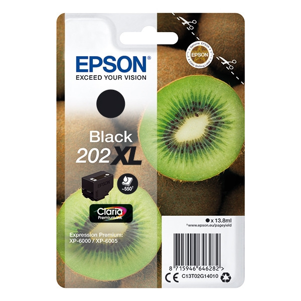 Epson 202XL (C13T02G14010) tusz czarny, zwiększona pojemność, oryginalny 027136 - 1