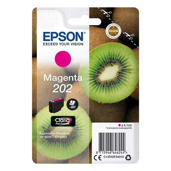 Epson 202 (C13T02F34010) tusz czerwony, oryginalny 027132 - 1